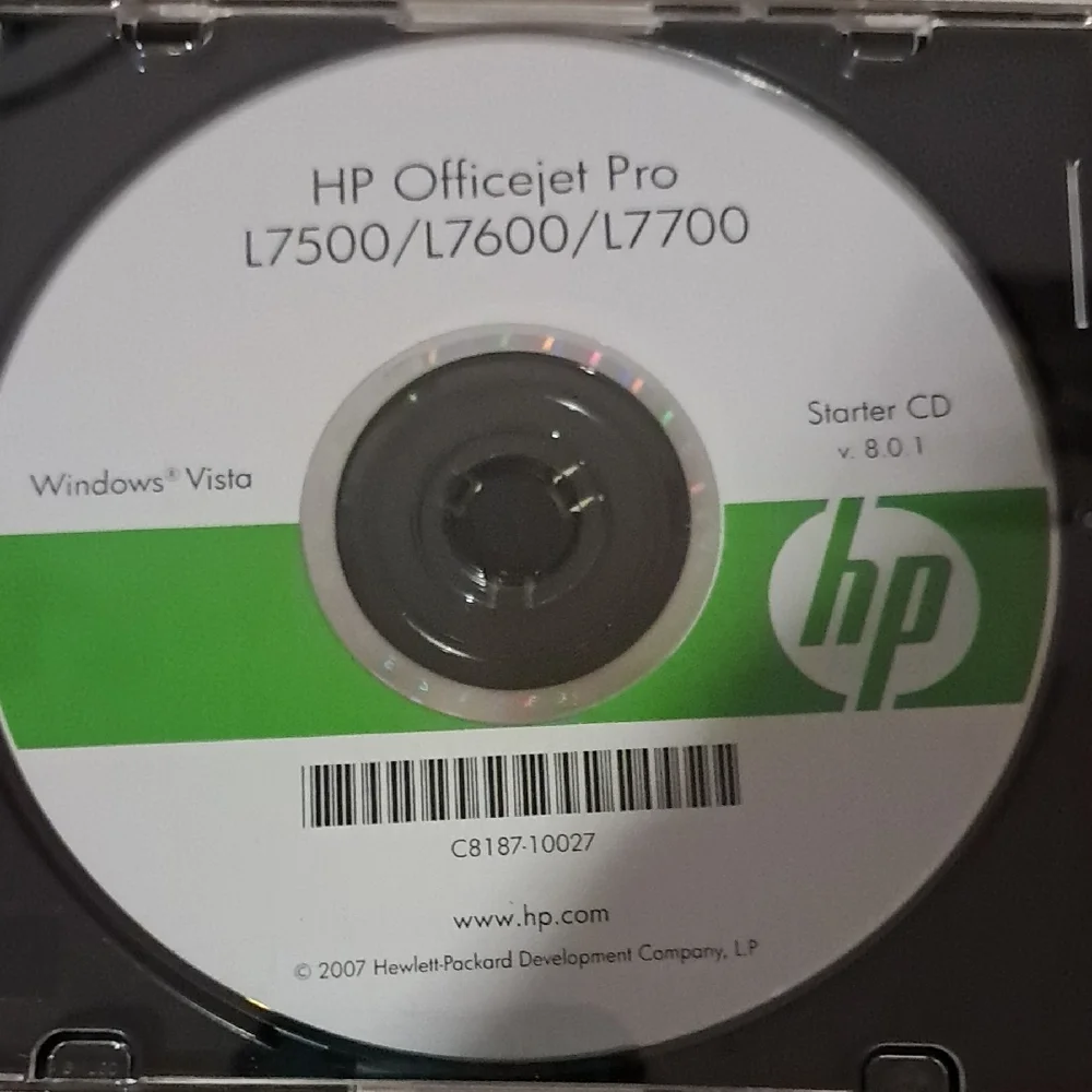 HP Software and Driver CD Collection - Black, Green, Purple